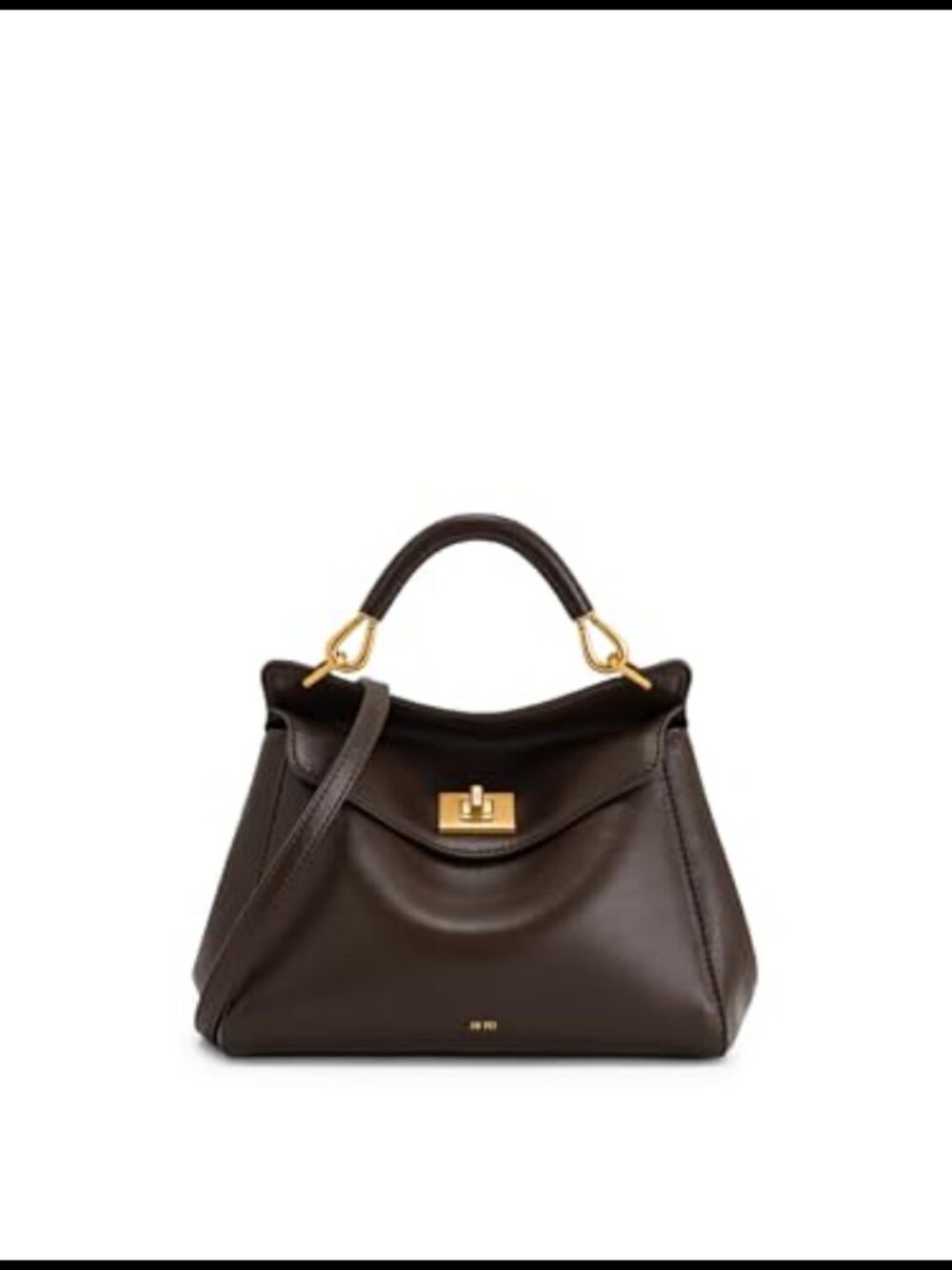 Vegan Leather Top Handle Satchel Crossbody Handbag with Detachable Strap